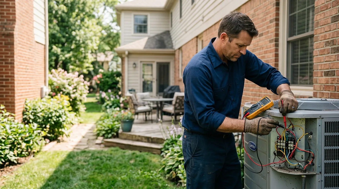 HVAC technician working near Shepherdsville, KY